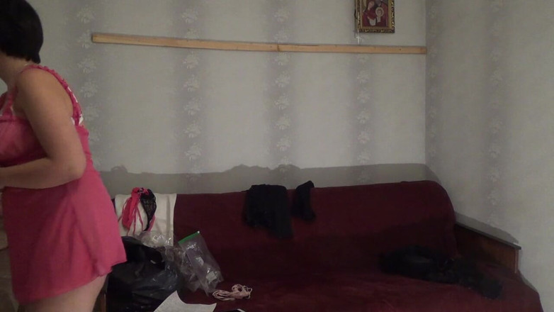 Sexy Milf: Full bladder of piss after long desperation