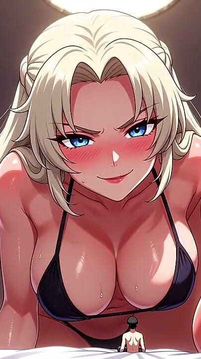 Sultry Pixels 3D: Gümüş saçlı kaslı dev kadın büyük tabanlarını senin üzerine indiriyor - dev...