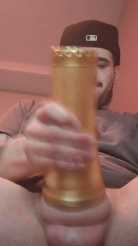 Heiße cumshot-obenansicht