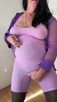 Rosa con medias