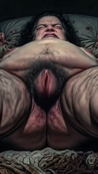 Horny Fat BBW Hairy Pussy Solo Masturbation - Moaning Wet Bush Orgasm