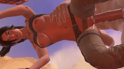 Wraith ward: Lara Croft toma una polla gigante en el culo: parodia...