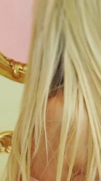 Sweet blonde babe with big tits fucked in her pussy hard