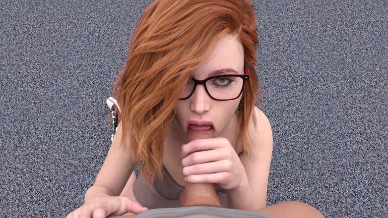 3D Cartoon Porn: College Kings 158 - Райли делает Alex тайный минет в библиотеке
