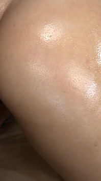 An oiled big ass ebony fucked from BBC and creampied