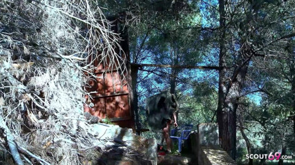 Full porn collection: Stepfather fucks horny skinny teen Melyne outdoor until orgasm