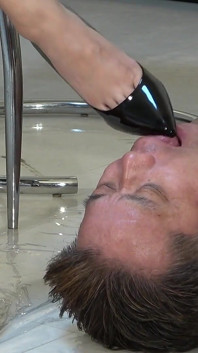 When Mistress Comes Home From an Outing, the Domestic Slave Must Lick and Clean Mistress's Dirty High Heels, Boots, Etc