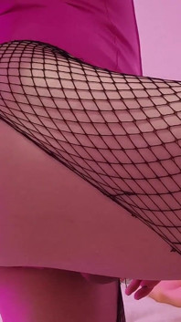 Látex crossdresser solo dildo