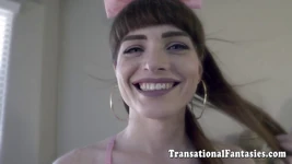 TS bintang super Natalie Mars semua terikat hanya untuk Anda!