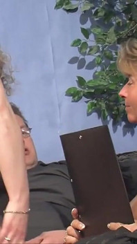 Fat Woman Mature Woman While the Other Masturbates