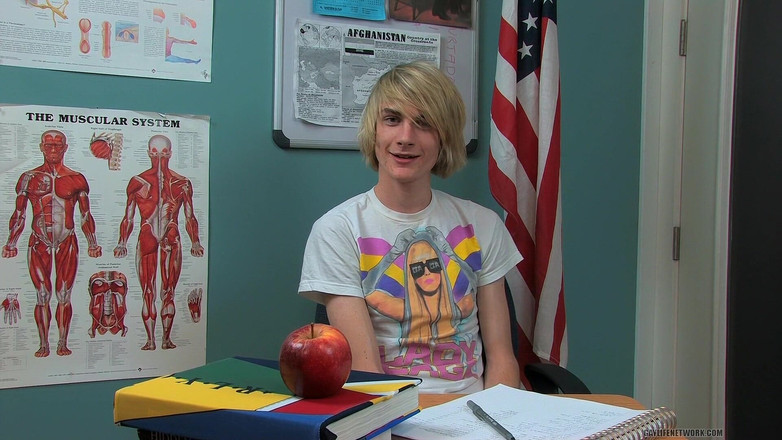Teach Twinks: Gay Blond Twink Preston Andrews Giving Interview