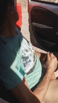 Unknown Teen Masturbates Me in My Car on the Street