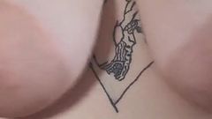 Sensual Strip Tease and Saggy Tits Worship