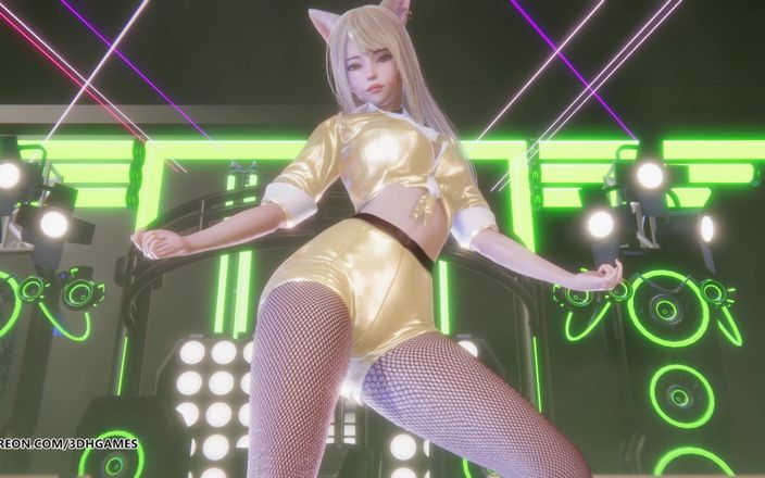 3D-Hentai Games: [MMD] T-ARA - Suikervrije Ahri Seraphine Akali sexy hete striptease League...