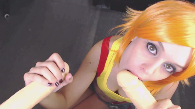 Candystart Videos: 미스티 포켓몬 더블 오럴. 얼굴