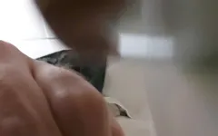 Pissing and Stroking at a Urinal