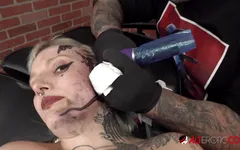 River Dawn Ink gets 5 face tattoos and fucks a big hard cock