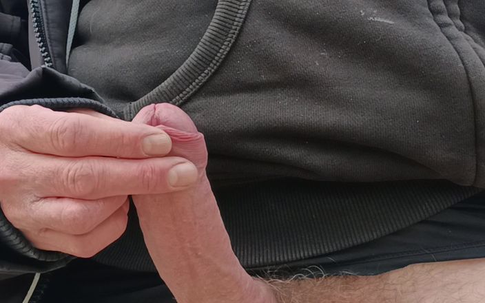 Rockardglans: Plajda herkesin içinde iki boşalma, teşhir, mastürbasyon, eller serbest boşalma -...
