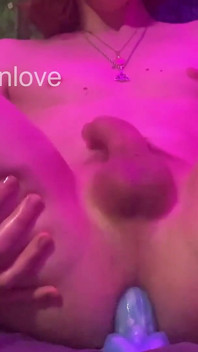 Boy Rides His Toy with His Cute Ass