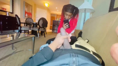 FreakyFamily: Ricevo l'attenzione delle mie sorellastre ebano con il mio bbc
