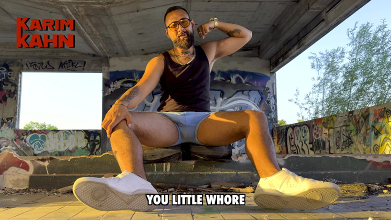Karim Kahn: Massive Cum Explosion with White Sneakers on