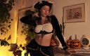 Effy Loweell studio: Effy Oblečená jako sexy pirátské modelky své dokonalé tělo a...