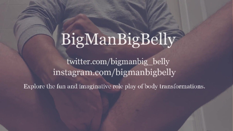 BigManBigBelly: 공격적인 남성에게 신음하는 부드러운 30분