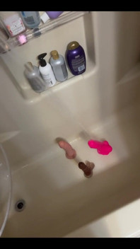 Washing the dildos