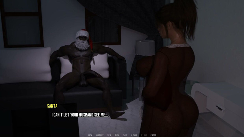 XXX Games Bunk: Ariana Dark Christmas2 - Gameplay - Roleplay - BBC Santa Fucks Faithful Wife...