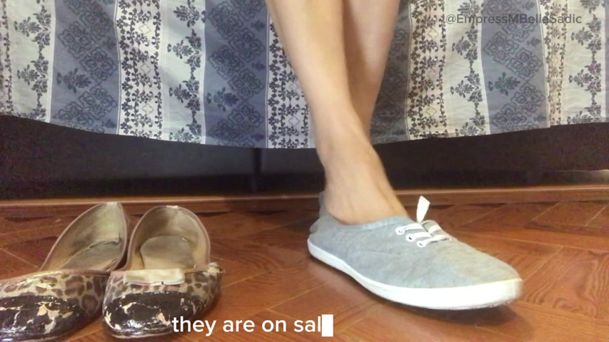 Shoeplay Dangling Empress Bella (Imperatriz MBella sadic)