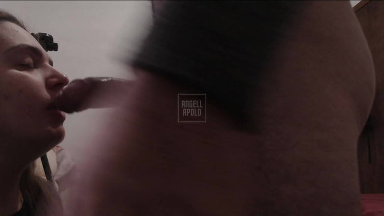 ApoloAngell: Slutty Wife Sucking Her Husband's Friend's Tasty Cock