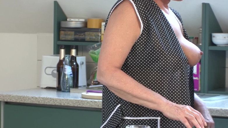 Erotic only: Mature Brunette MILF Pounded Hard on Kitchen Counter