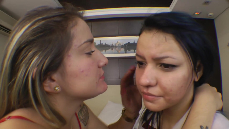 FetishKing: Strong Extreme Kisses and Face Licking Domination with Top Lesbian...