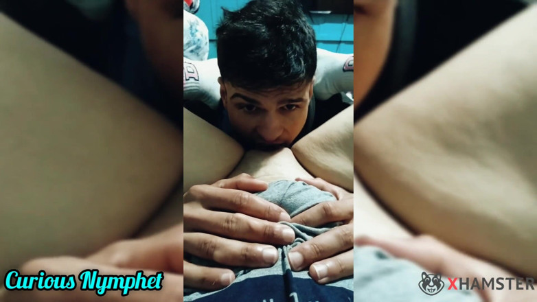 Adrian And Curious: Curious Nympho pussy licking blowjob black cock