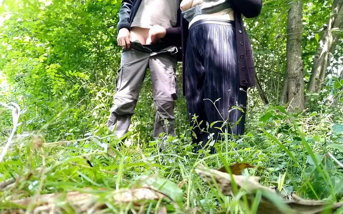 OurFetishLife: Son-in-law Teases My Nipples While I Desperately Milk Him Outdoors
