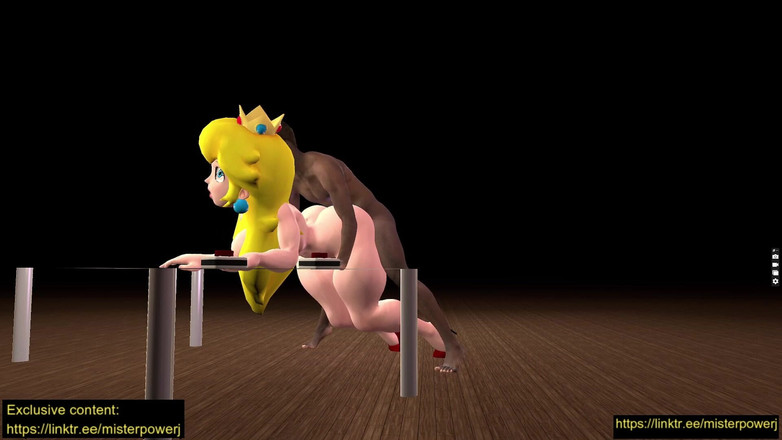 Misterj 3d Studio: Princesse Peach trompe Mario en levrette