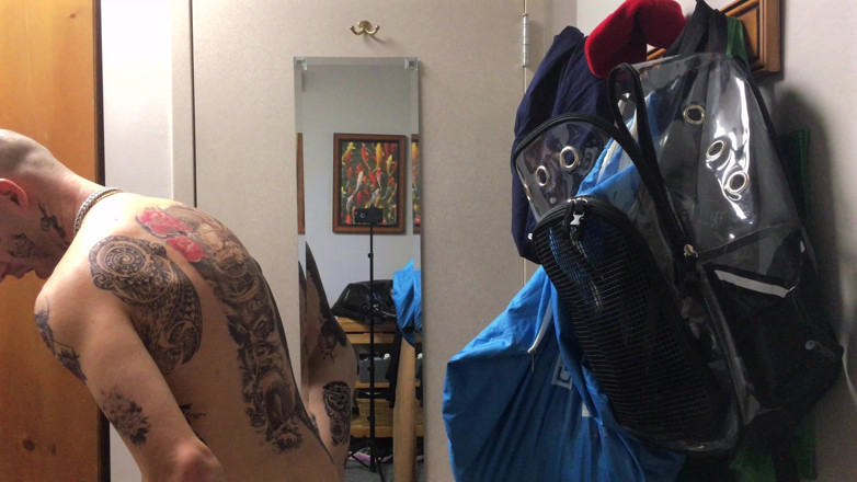 Straight ish Jake Grand: Face Tatted Masturbator