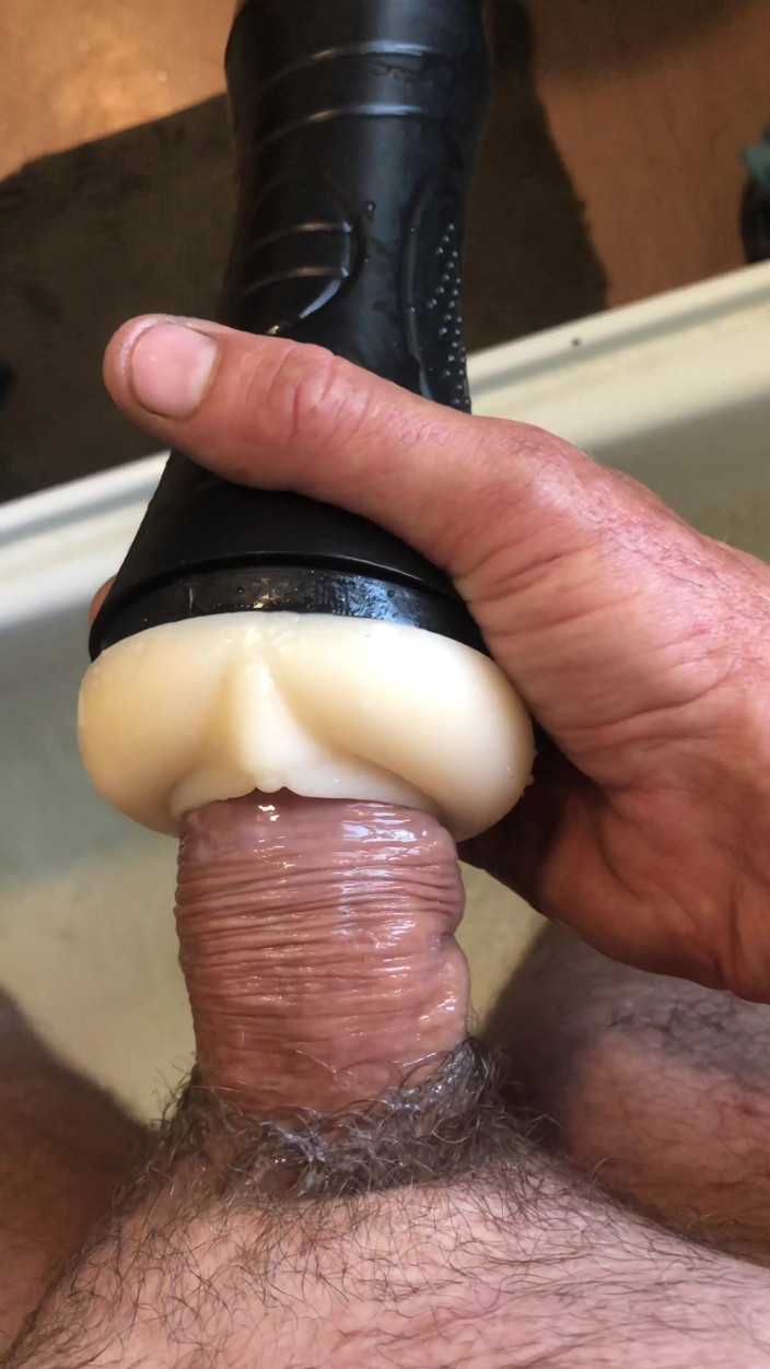 Isaac Hunt: Big Cock Pissing and Fucking a Fleshlight