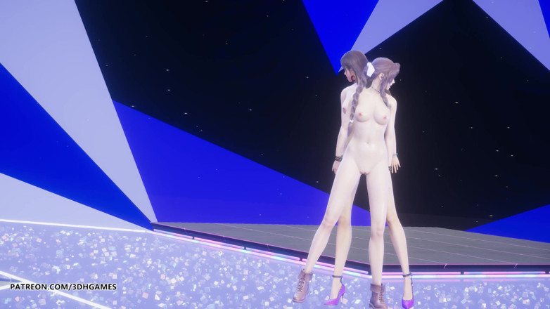 3D-Hentai Games: [MMD] TAEYEON - INVU Aerith Tifa Lockhart hot naked dance final...