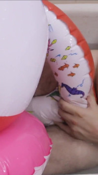 インフレータブル付きバスルーム