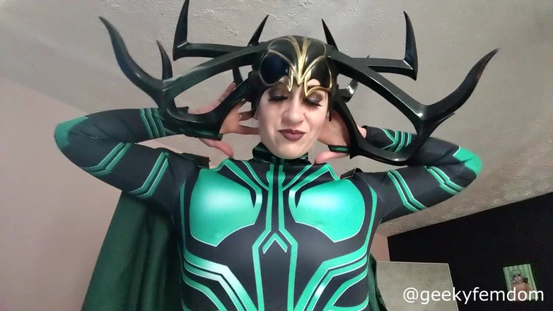 Geeky Femdom: Hela World Wide Jerk off Instruction