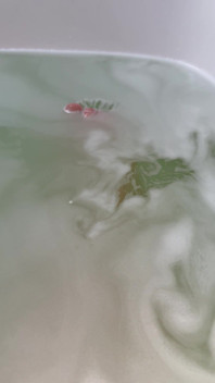 Dans la baignoire