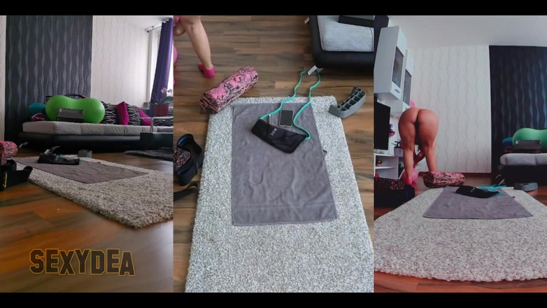 Sexydea: トリプルカムビューのヌードワークアウトで一緒に熱く汗だく!