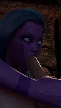 L'elfo notturno succhia il cazzo di breton in skyrim | Skyrim - parodia porno di warcraft