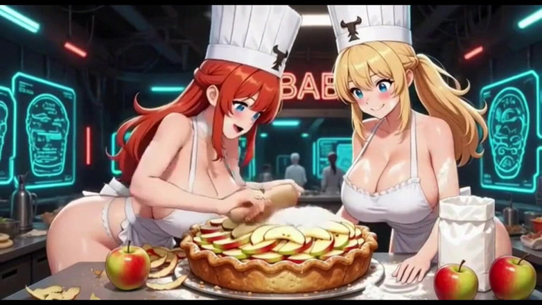 Hot girl dancing: Video tukang masak lubang, Ai Animasi