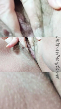 So Lonely! Fingering and Spreading My Fat Hairy Pussy!