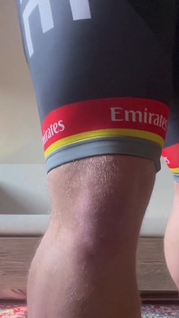 Lycra Fetish Metal Bending with Jerking Cum Eating