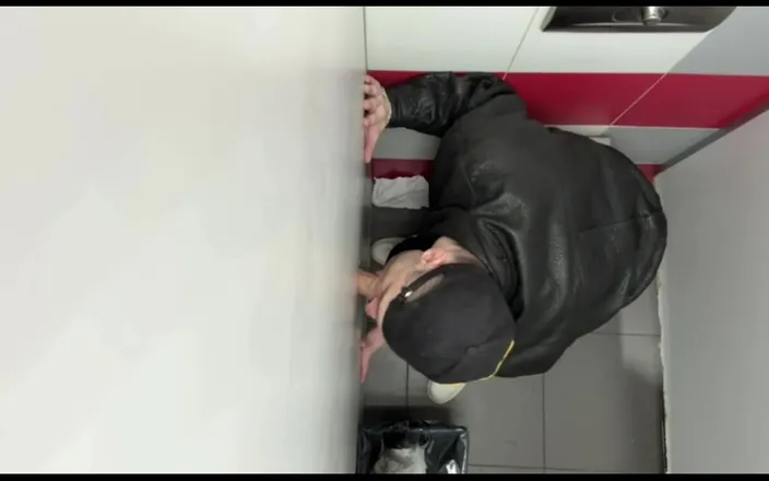 KinkySirius: Scally Chav Boy in Leather Jacket Try Glory Hole in...