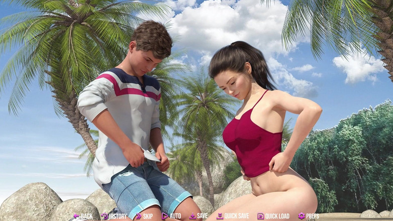 3D Cartoon Porn: College Kings 153 - Alex doigte et baise Lauren sur la plage...