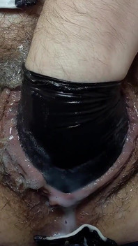 Cowprint Masturbation & Dripping Anal Fingering Orgasm